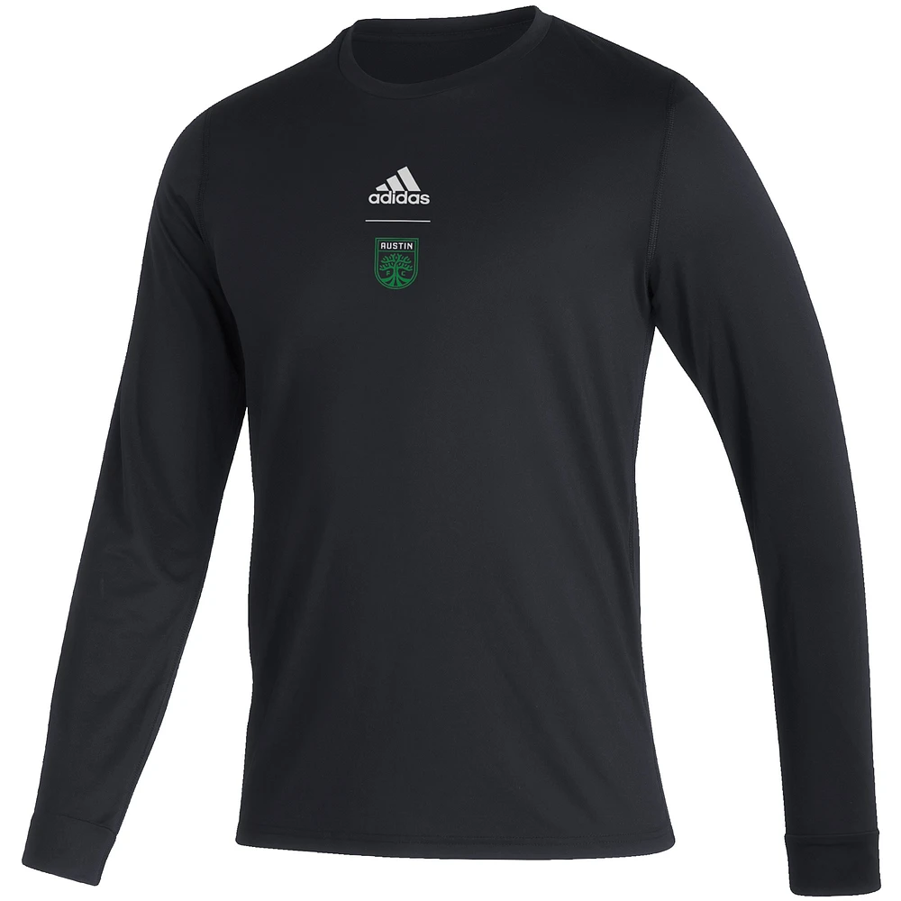 Men's adidas Black Austin FC Club Long Sleeve T-Shirt