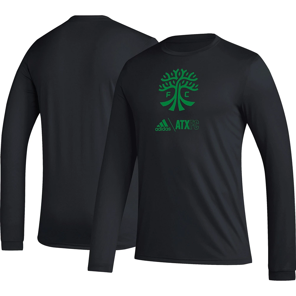 Men's adidas Black Austin FC Icon AEROREADY Long Sleeve T-Shirt