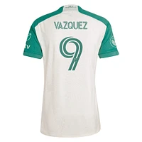 Maillot de joueur authentique adidas Austin FC 2024 The Armadillo Kit pour homme Brandon Vazquez Tan