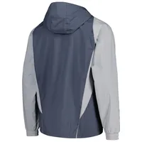 Men's adidas Charcoal Austin FC All-Weather Raglan Hoodie Full-Zip Jacket