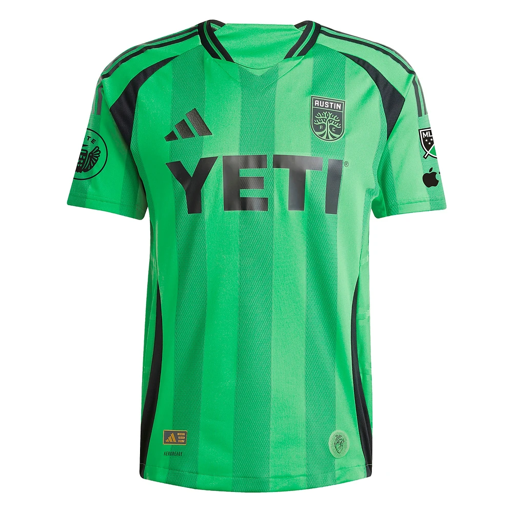 Men's adidas Daniel Pereira Green Austin FC 2025 The Heartbeat Kit Authentic Player Jersey