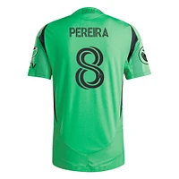 Men's adidas Daniel Pereira Green Austin FC 2025 The Heartbeat Kit Authentic Player Jersey
