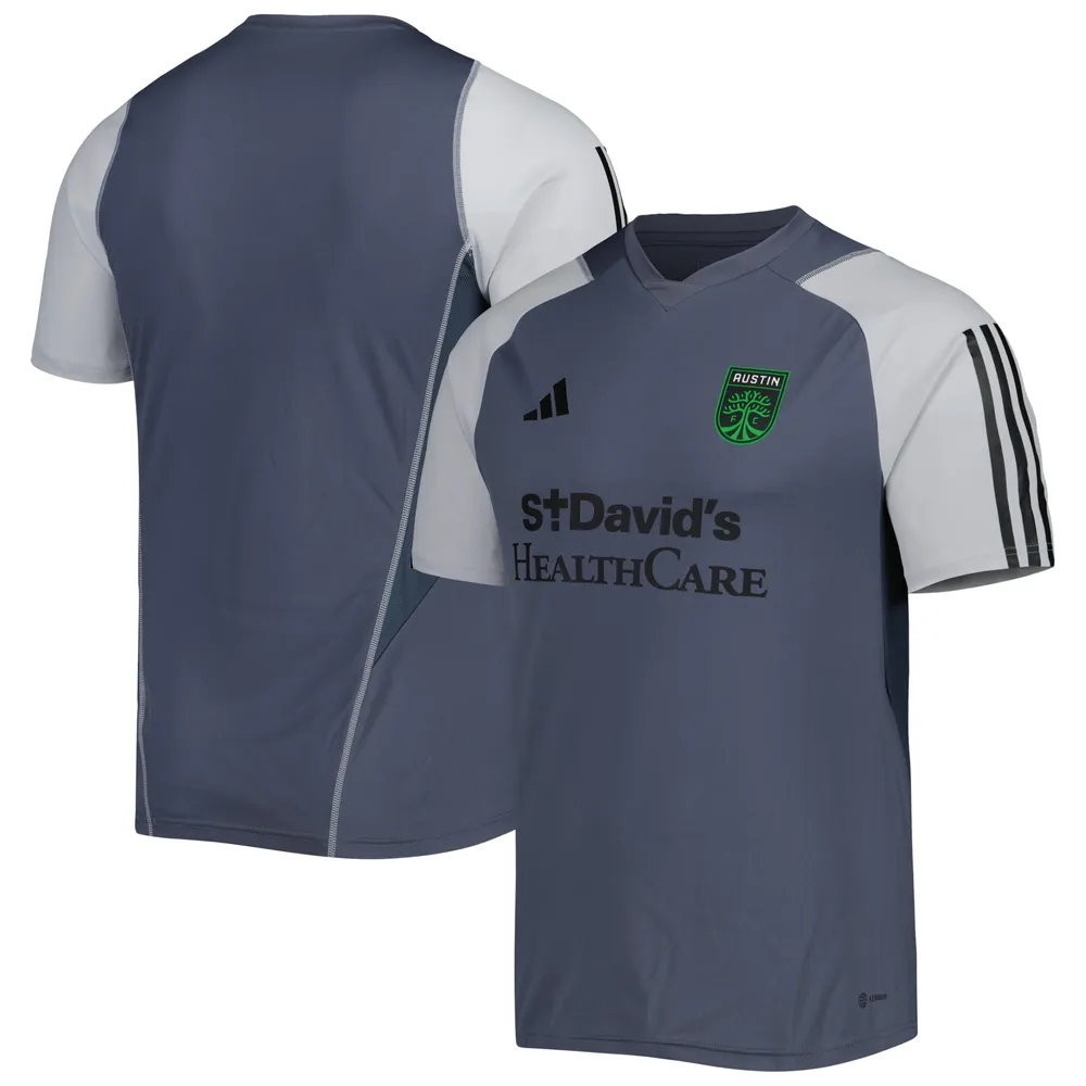 Maillot d'entraînement sur le terrain adidas Austin FC 2023 gris pour homme