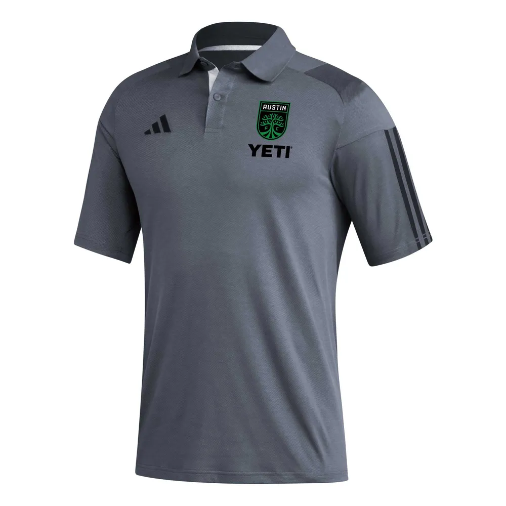 Polo d'entraînement terrain adidas Austin FC 2023 gris pour homme