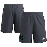 Men's adidas Gray Austin FC 2025 Travel Shorts