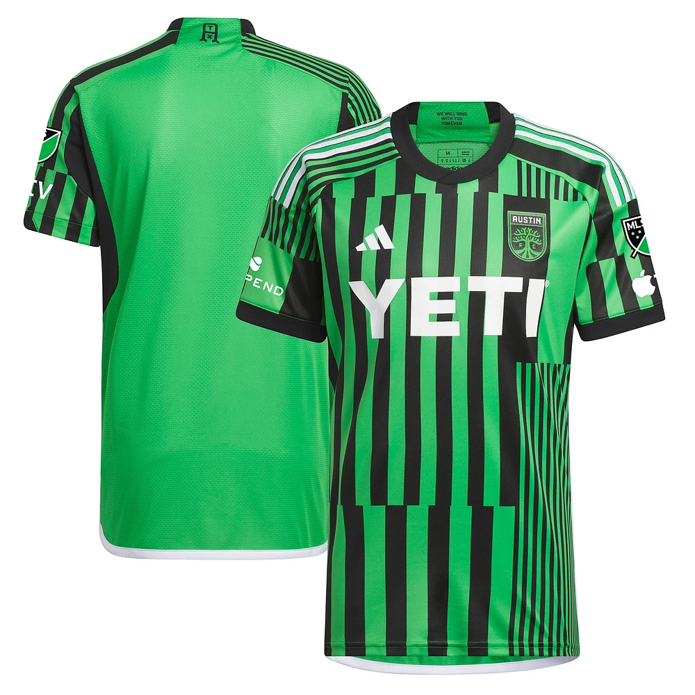 Men's adidas Green Austin FC 2023 Las Voces Kit Authentic Jersey