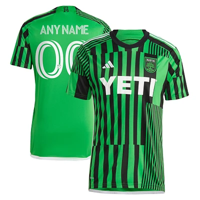 Men's adidas Green Austin FC 2023 Las Voces Kit Replica Custom Jersey