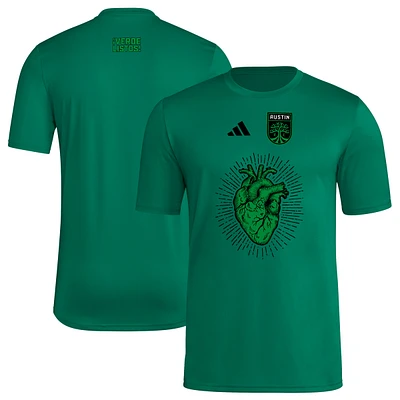 Men's adidas  Green Austin FC 2025 Jersey Hook AEROREADY T-Shirt