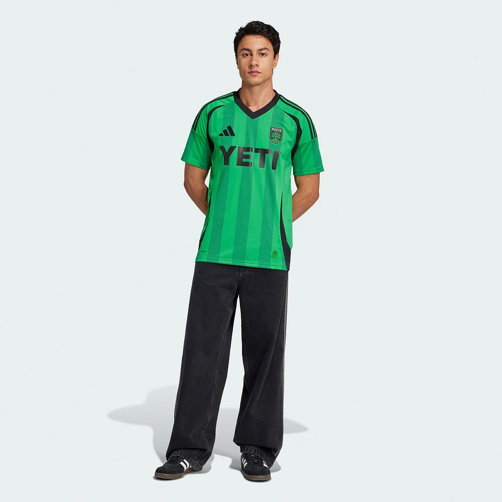 Men's adidas  Green Austin FC 2025 The Heartbeat Kit Replica Jersey