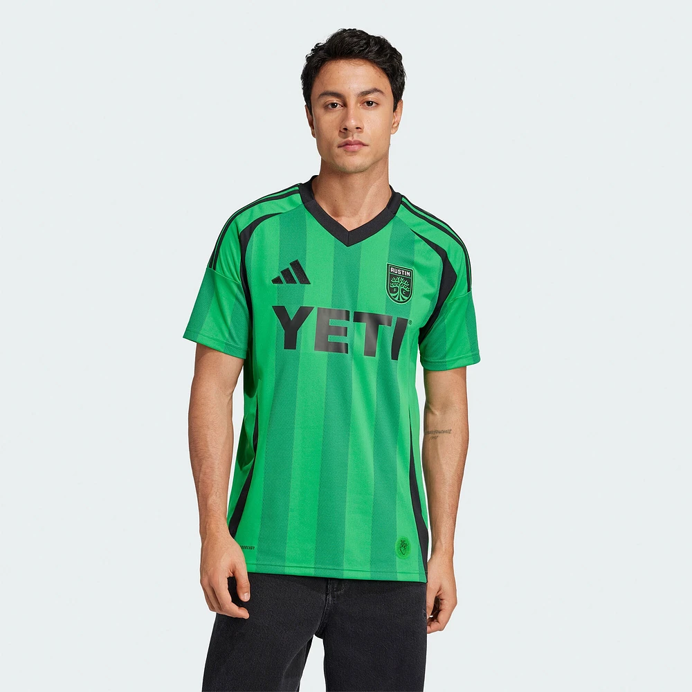 Men's adidas  Green Austin FC 2025 The Heartbeat Kit Replica Jersey
