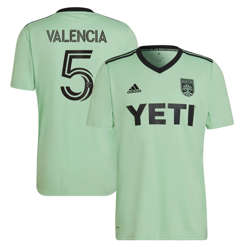 Lids Jhojan Valencia Austin FC adidas 2022 The Sentimiento Kit Replica Player - Mint | Connecticut Post Mall