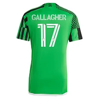 Men's adidas Jon Gallagher Green Austin FC 2024 Las Voces Kit Replica Player Jersey