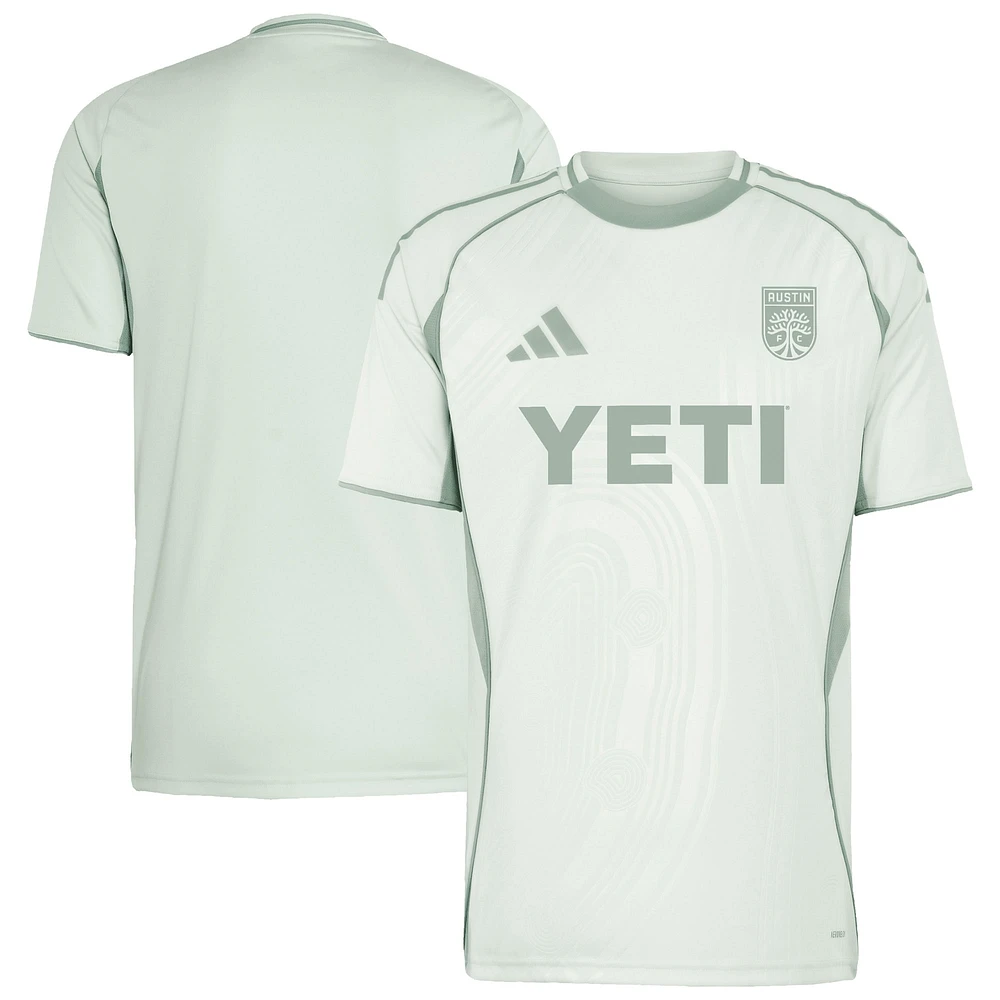 Men's adidas Light Green Austin FC 2025 One Planet Pre-Match Top
