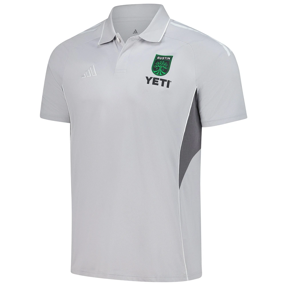 Men's adidas Silver Austin FC 2025 Training Polo