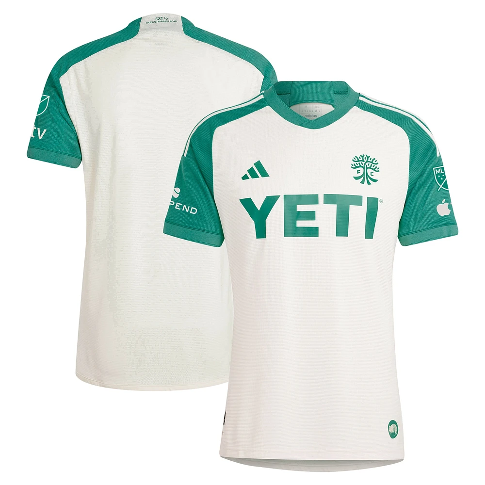 Men's adidas  Tan Austin FC 2024 The Armadillo Kit Authentic Jersey