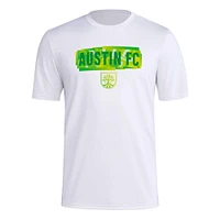 T-shirt adidas Austin FC Local Pop AEROREADY blanc pour hommes