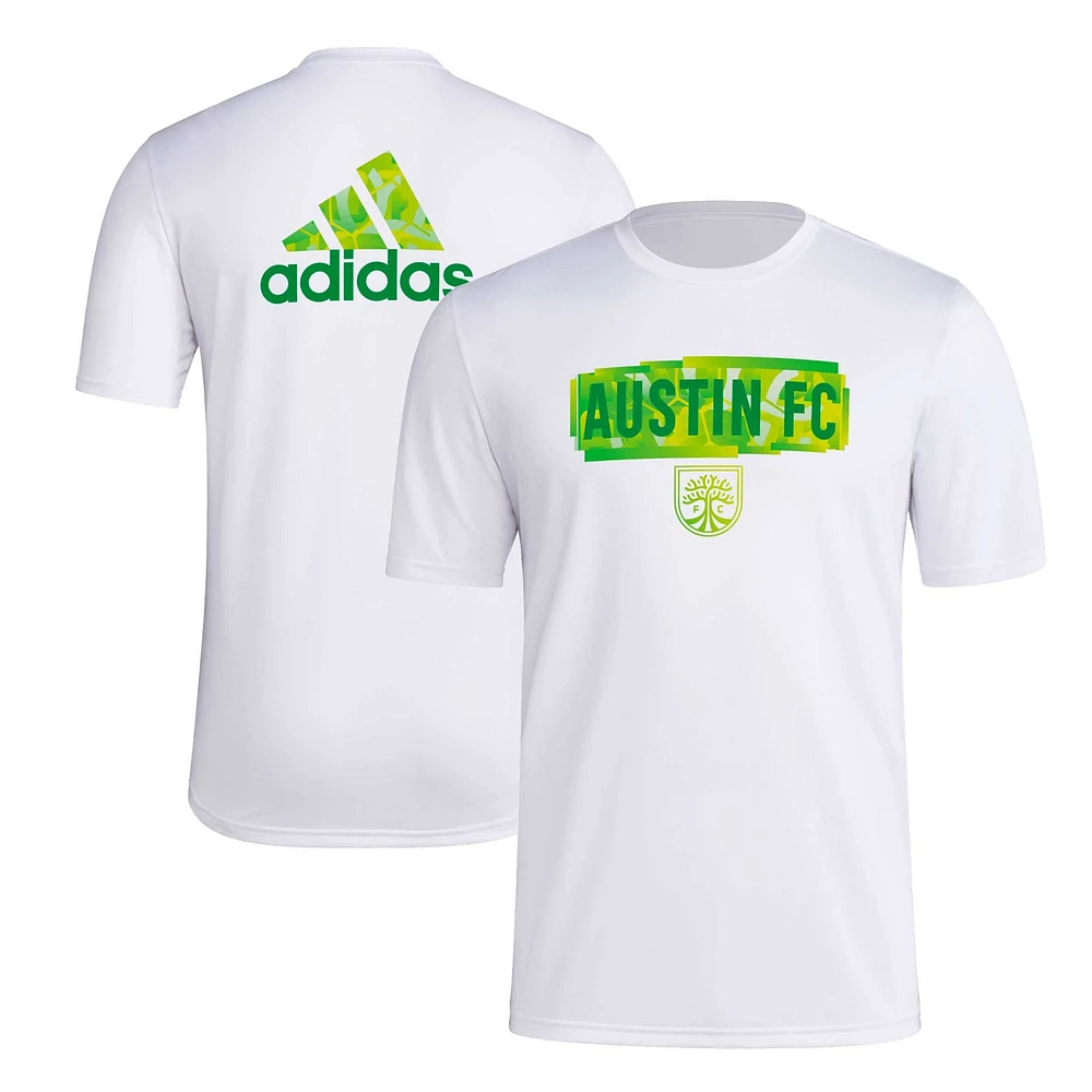 T-shirt adidas Austin FC Local Pop AEROREADY blanc pour hommes