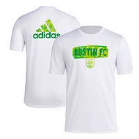 T-shirt adidas Austin FC Local Pop AEROREADY blanc pour hommes