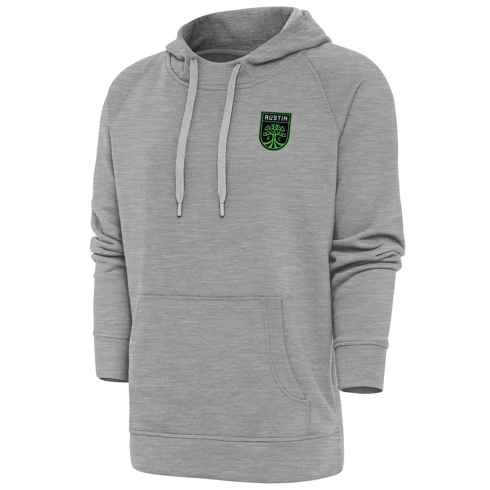 Lids Austin FC Antigua Logo Victory Pullover Hoodie - Heather Gray