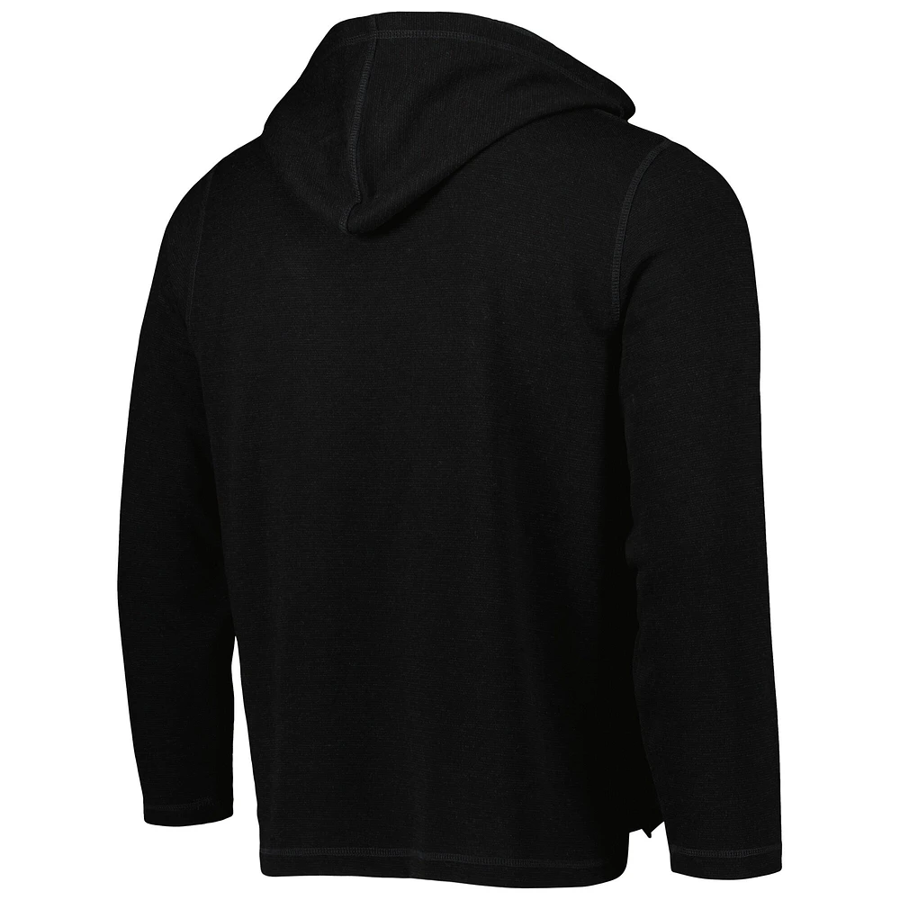 Sweat à capuche noir Austin FC Baja Fleece encolure en V pour homme