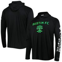 Men's Columbia Black Austin FC Terminal Tackle Omni-Shade Raglan Pullover Hoodie