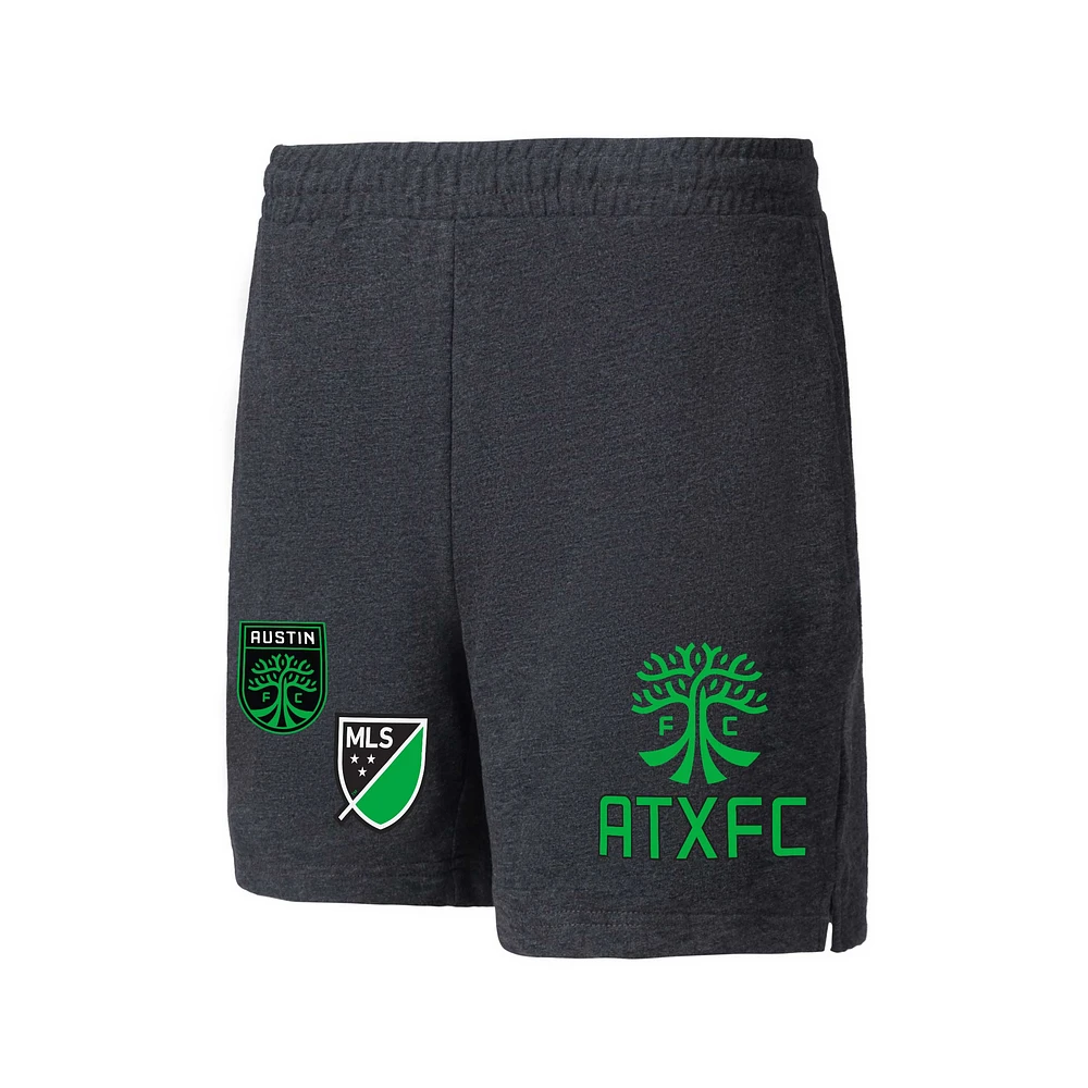 Men's Concepts Sport  Charcoal Austin FC Multi-Logo Shorts