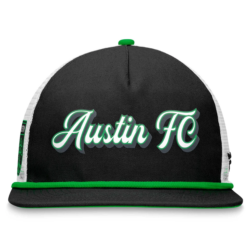 Men's Fanatics Black/White Austin FC True Classic Golf Snapback Hat