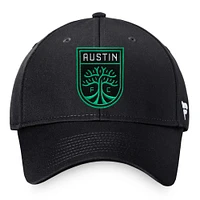 Casquette réglable noire Austin FC Alpha de marque Fanatics pour hommes