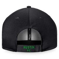 Casquette réglable noire Austin FC Alpha de marque Fanatics pour hommes