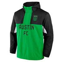 Veste à capuche tissée quart de zip Fanatics Black Austin FC Free Kick pour homme