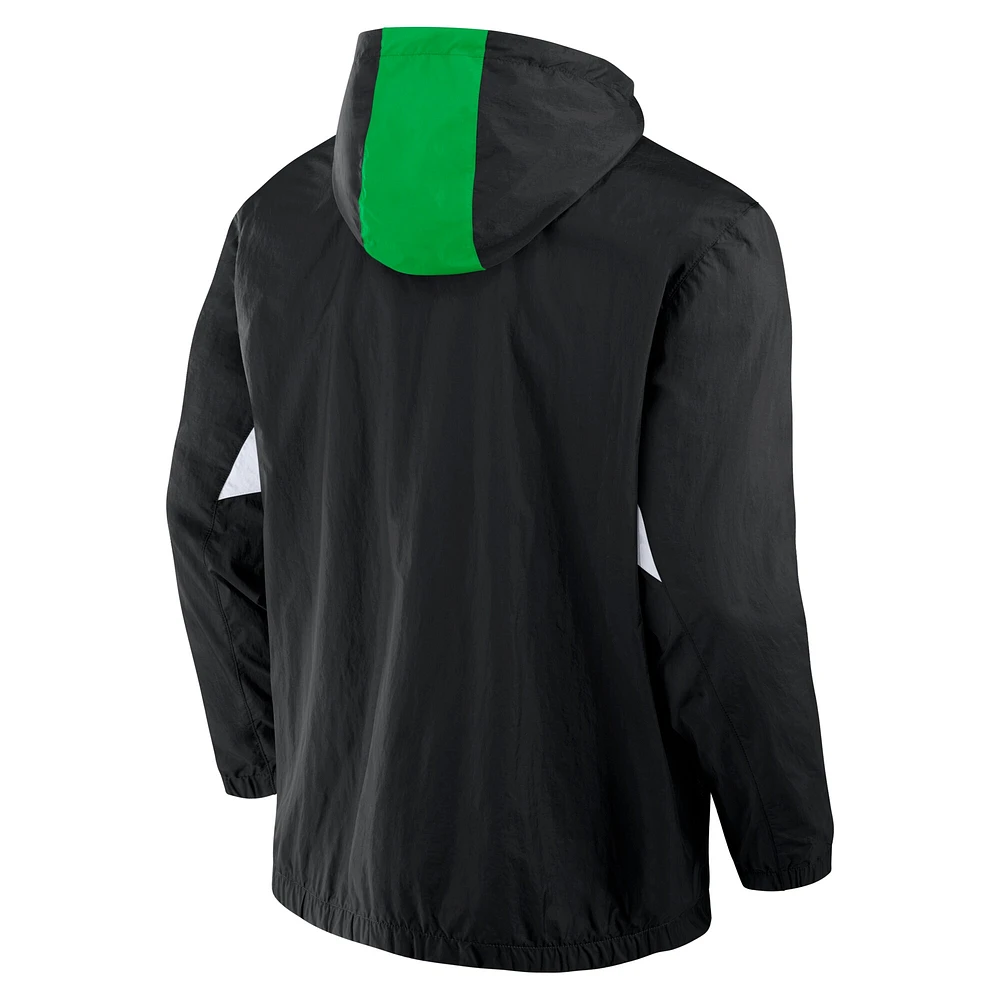 Veste à capuche tissée quart de zip Fanatics Black Austin FC Free Kick pour homme
