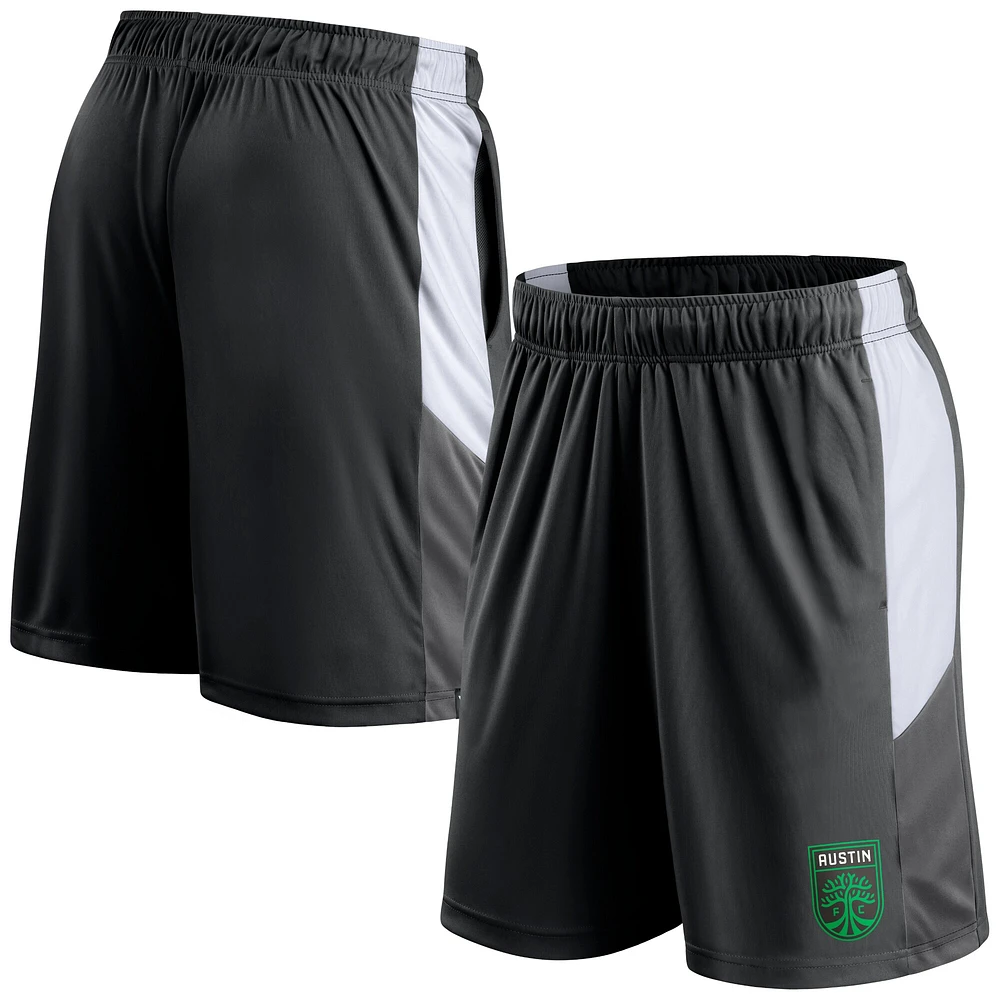 Short noir Fanatics Austin FC Prep Squad pour hommes