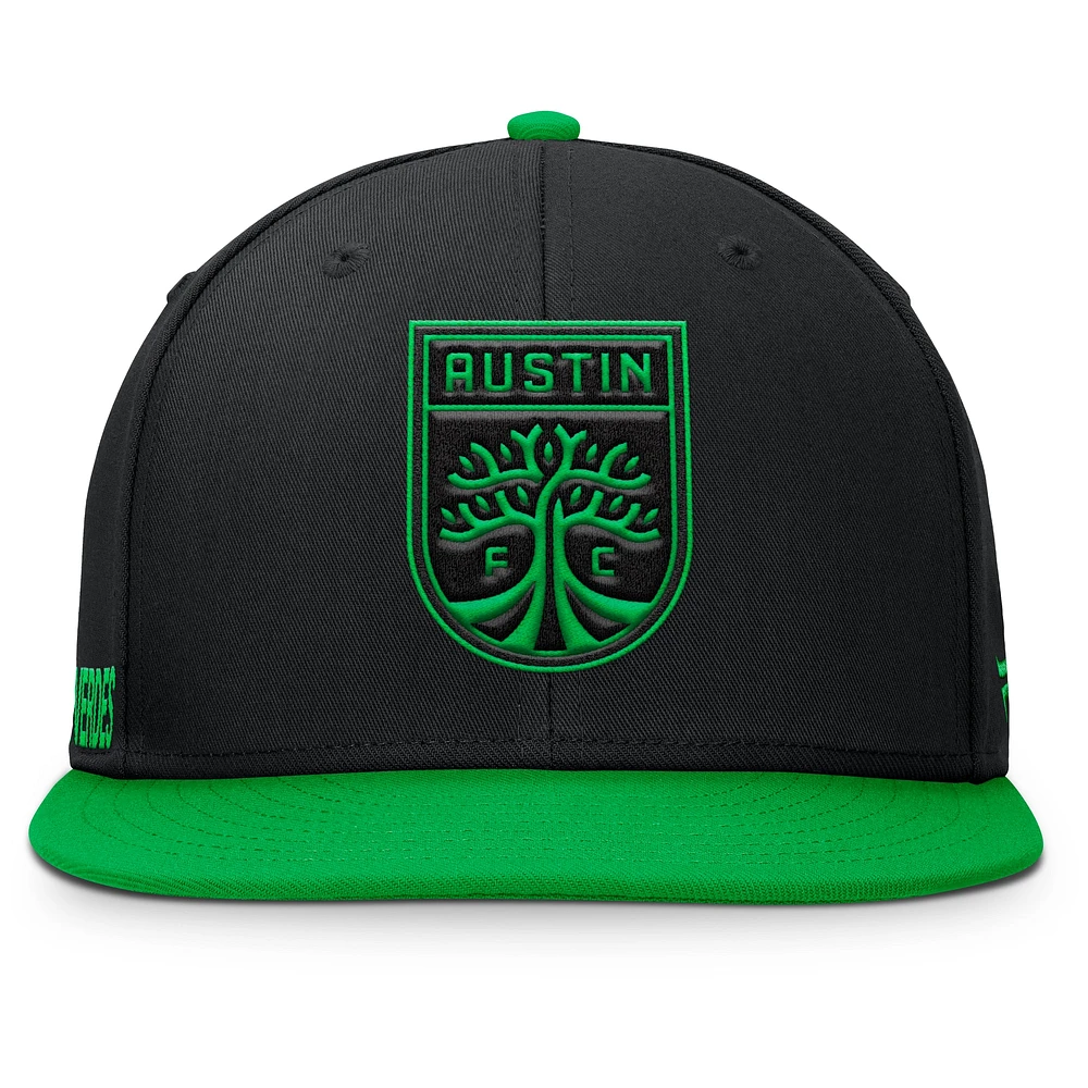Men's Fanatics Black Austin FC Sitter Snapback Hat