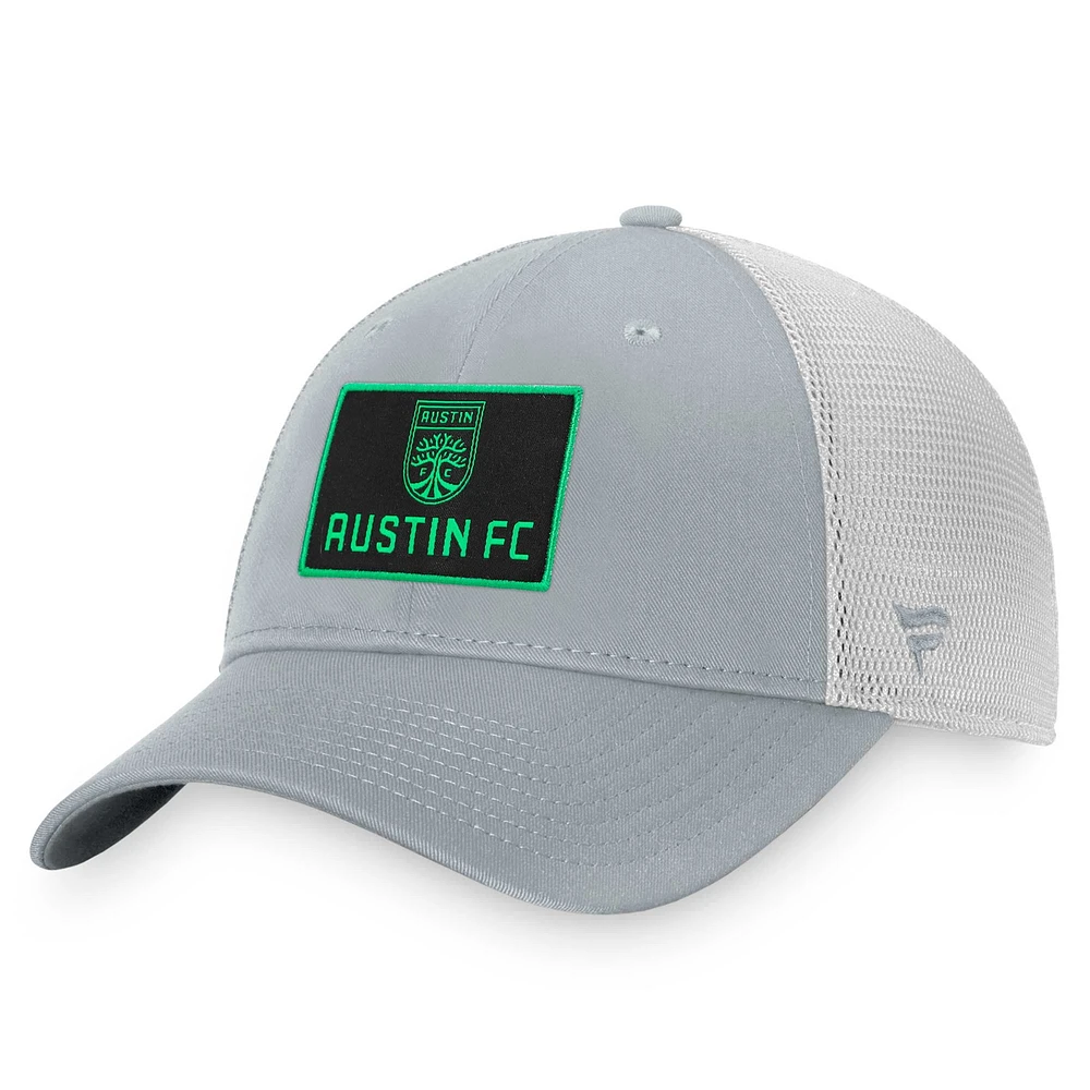 Casquette réglable avec logo Austin FC gris Fanatics pour hommes