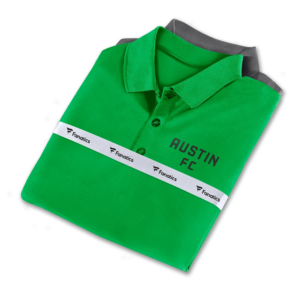 Ensemble polo emblématique Austin FC Fanatics Branded vert/gris pour homme