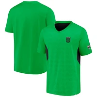 T-shirt à col en V Austin FC Extended Play vert de marque Fanatics pour homme