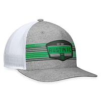 Men's Fanatics Steel Austin FC Stroke Trucker Snapback Hat