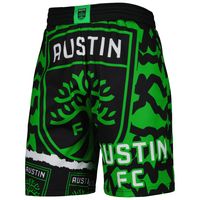 Men's Mitchell & Ness Black/Green Austin FC Jumbotron 2.0 Sublimated Shorts