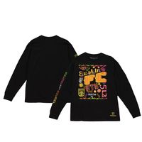 Men's Mitchell & Ness Black Austin FC Papel Picado Long Sleeve T-Shirt