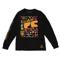 Men's Mitchell & Ness Black Austin FC Papel Picado Long Sleeve T-Shirt