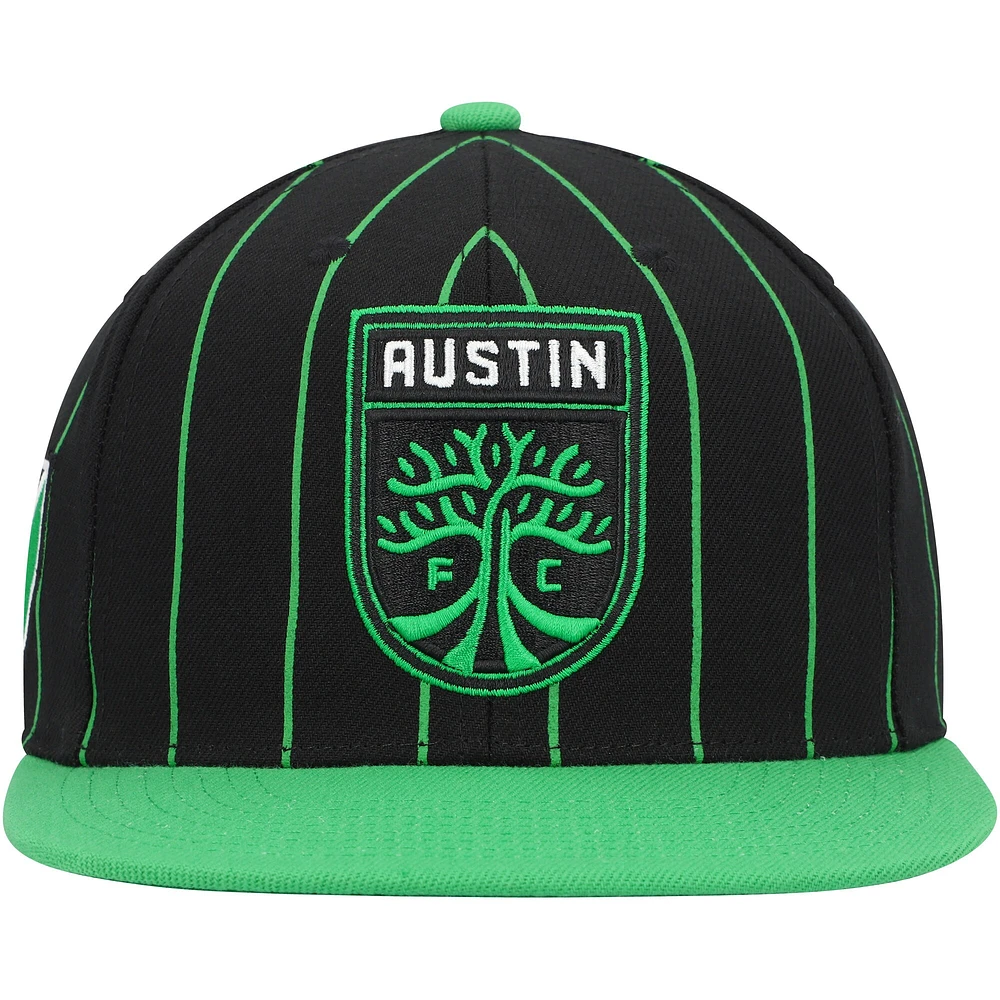 Men's Mitchell & Ness Black Austin FC Team Pin Snapback Hat