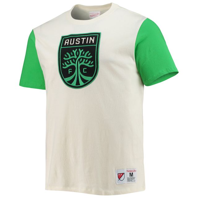 T-shirt à blocs de couleur crème Austin FC Mitchell & Ness pour homme