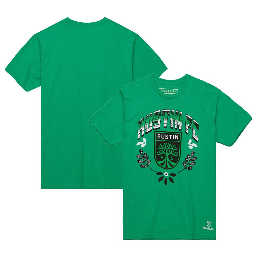 Men's Mitchell & Ness Green Austin FC Serape T-Shirt