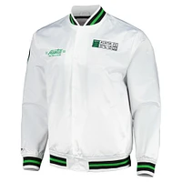 Veste en satin à boutons-pression Austin FC City Mitchell & Ness pour homme, blanc