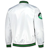 Veste en satin à boutons-pression Austin FC City Mitchell & Ness pour homme, blanc