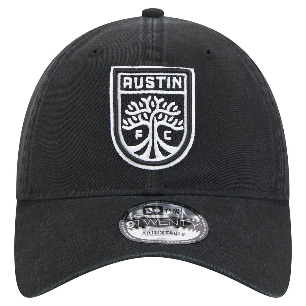 Casquette ajustable Austin FC 2025 Kickoff 9TWENTY noire New Era pour homme