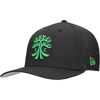 Men's New Era Black Austin FC 9SEVENTY COOLERA Stretch-Snap Adjustable Hat