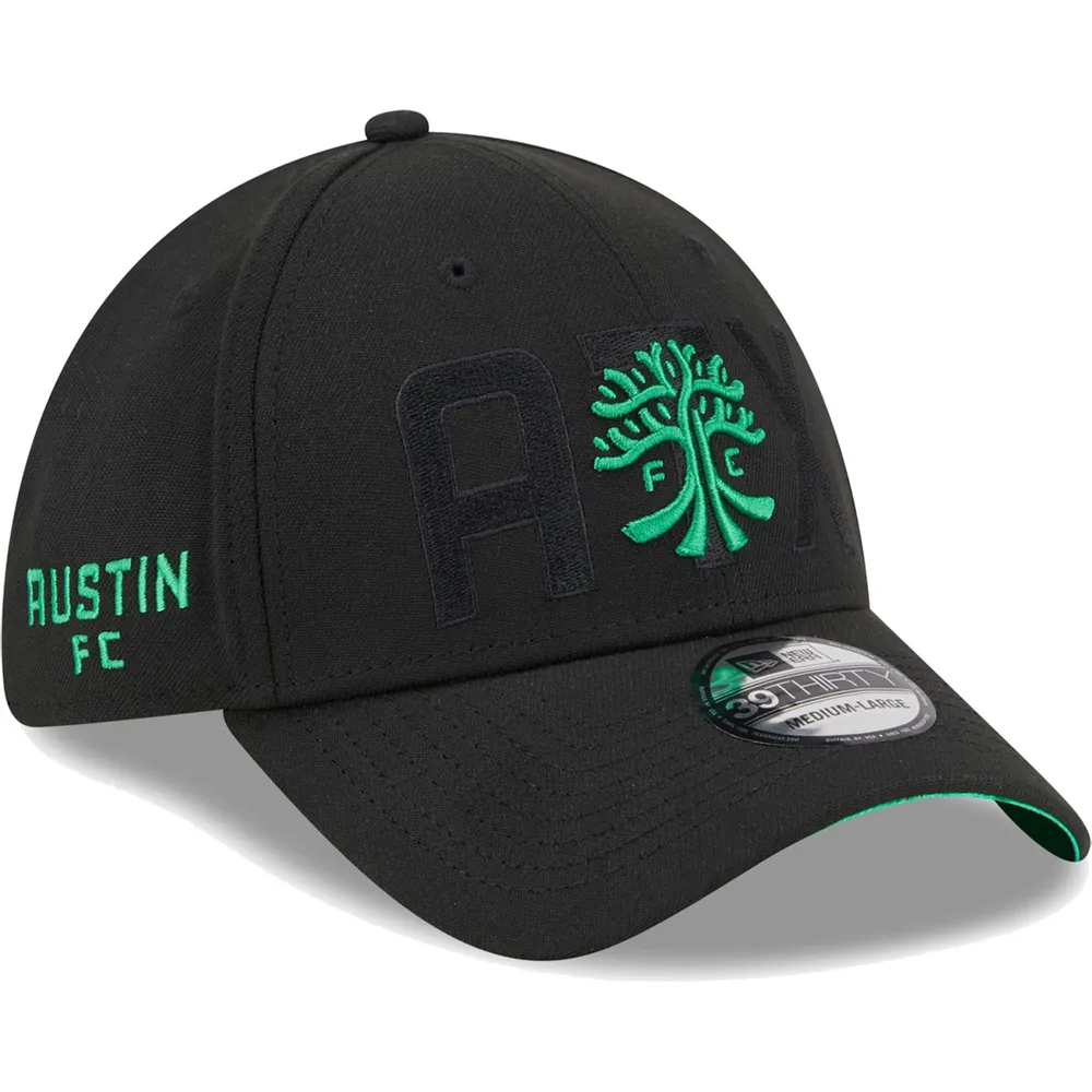 Men's New Era Black Austin FC Kick Off 39THIRTY Flex Hat