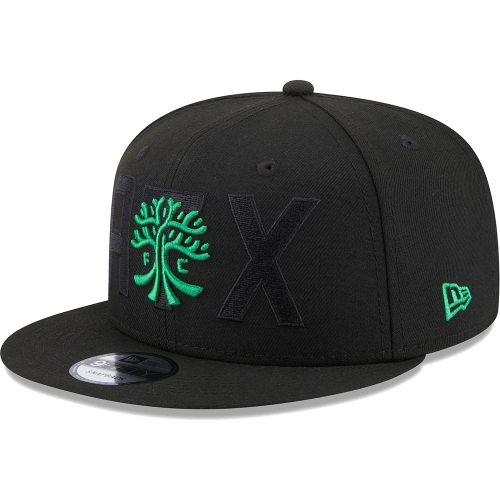 Casquette Snapback Austin FC Kick Off 9FIFTY New Era noire pour homme