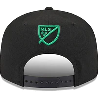 Casquette Snapback Austin FC Kick Off 9FIFTY New Era noire pour homme